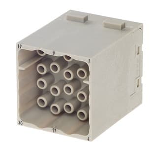 HARTING - Han EEE Stifteinsatz 20-polig Crimpanschluss 10A