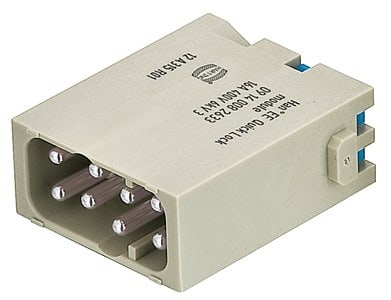 HARTING - Han EE Stifteinsatz 8-polig Quick-Lock Anschluss 16A