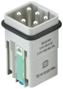 HARTING - Han Q Stifteinsatz 5-pol Quick-Lock Anschluss Baugr.3A 16A