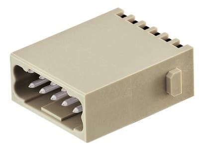 HARTING - Han DD Stifteinsatz 12-polig Quick-Lock Anschluss 10A