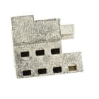 HARTING - DIN-Power Rastelement links,15mm-m