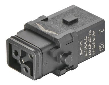 HARTING - Han 1A-3+PE-s-f