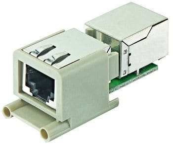 HARTING - Han Brid-RJ45 Wanddurchführung m.Schirm
