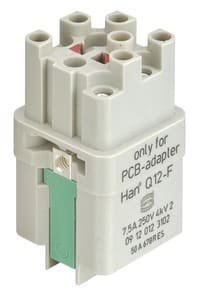 HARTING - Han Q12-F for PCB-Adapter
