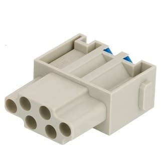 HARTING - Han E Buchseneinsatz 6-polig Quick-Lock Anschluss 16A