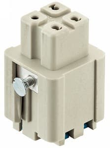 HARTING - Han A Stifteinsatz 3-polig Quick-Lock Anschl.10A Baugr.3A