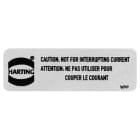 HARTING - KLEBSCHILD F. CSA A 4/50 STCK.