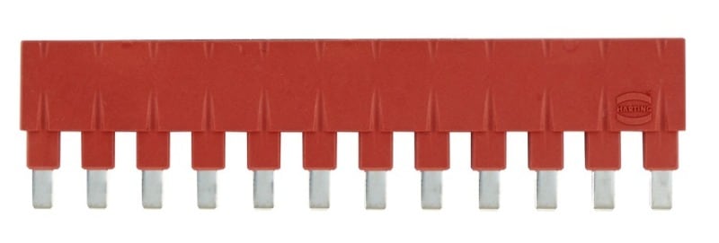 HARTING - Steckbrücke längs, 1x12 rot 16A