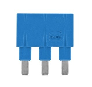 HARTING - Steckbrücke längs, 1x3 blau 16A