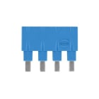 HARTING - Steckbrücke längs, 1x4 blau 16A