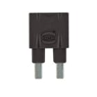 HARTING - Steckbrücke längs, 1x2 schwarz 16A