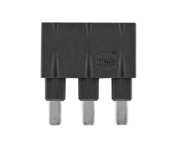 HARTING - Steckbrücke längs, 1x3 schwarz 16A