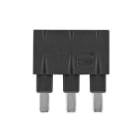 HARTING - Steckbrücke längs, 1x3 schwarz 16A