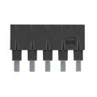HARTING - Steckbrücke längs, 1x5 schwarz 16A