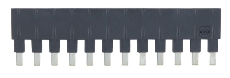 HARTING - Steckbrücke längs, 1x12 schwarz 16A