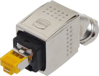 HARTING - Han PP RJ45 10G met. plug set 45° top