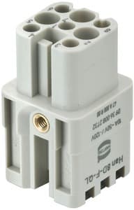 HARTING - Han D Buchseneinsatz 8-polig Quick-Lock Anschl. 10A Baugr.3A