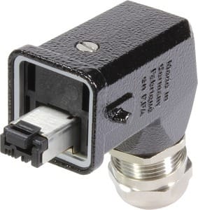 HARTING - Han3M RJ45 Cat5 Stvb 4p IDC, angled