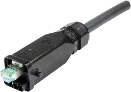 HARTING - Han3A RJ45 Hybrid GL Cat6A Stvb.8+4p pl.