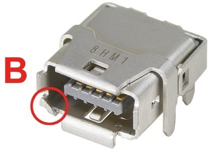 HARTING - ix Industrial 10B-1 jack AH (T&R550)