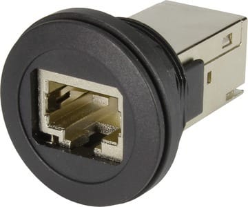 HARTING - har-port RJ45 Koppler Cat.6 schwarz