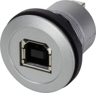 HARTING - har-port USB 2.0 B-A WDF silver