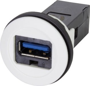 HARTING - har-port USB 3.0 A-A PFT white