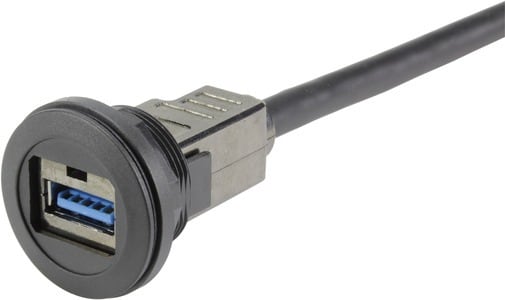 HARTING - har-port USB 3.0 A-A WDF schwarz 3,0m