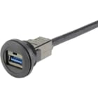 HARTING - har-port USB 3.0 A-A WDF schwarz 0,5m