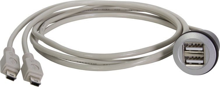 HARTING - har-port USB 2.0 2x A - Mini-B 1m