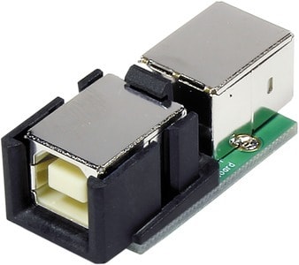 HARTING - HPP V4 USB 2.0 PCB, 2x USB B-B angled