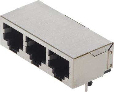 HARTING - RJI RJ45 3-fach Buchse Cat.5 THT gewinke