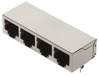 HARTING - RJI RJ45 4-fach Buchse Cat.5 THT gewinke