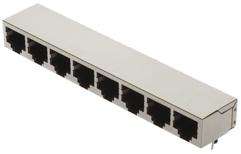 HARTING - RJI RJ45 8-fach Buchse Cat.5 THT gewinke