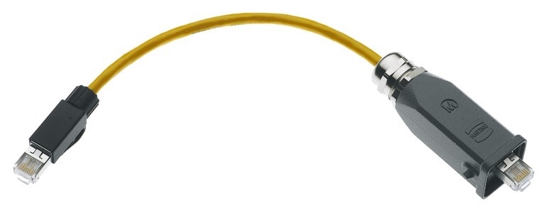 HARTING - RJI 8AWG26/7, CAT6, PUR, IP20+Han3A,10m