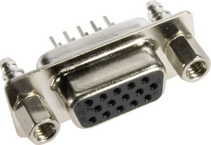 HARTING - D SUB HD FE STR 15P PL3_4-40 SCREW LOCK