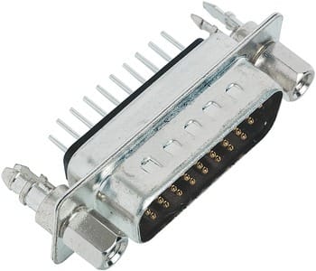 HARTING - D SUB HD MA STR 15P S4_4-40 SCREW LOCK