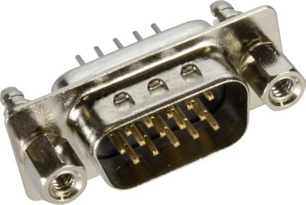 HARTING - D SUB HD MA STR 15P PL3_4-40 SCREW LOCK