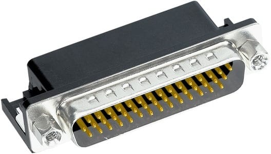 HARTING - DSUB HD MA RA 44P S4 4-40 SCREW & B-LOCK