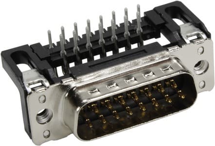 HARTING - DSUB SV MA SSDP ANG73-284 15P PL3 NUT M3