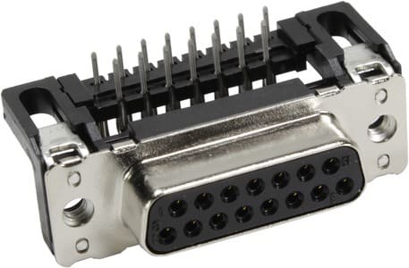 HARTING - DSUB SV FE SSDP ANG73-284 15P PL3 NUT 4-