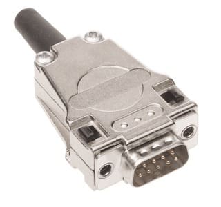 HARTING - D Sub top entry metal hood 9 poles with