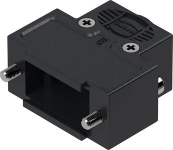 HARTING - D-Sub 9P plast hood 1str-ent slo 4-40 s