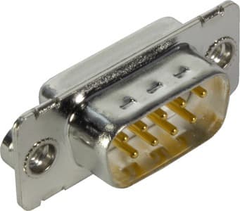 HARTING - D-Sub 09-pole MinD solder cup male nut M