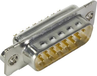 HARTING - D-Sub 15-pole MinD solder cup male nut M