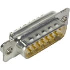 HARTING - D-Sub 15-pole MinD solder cup male nut M