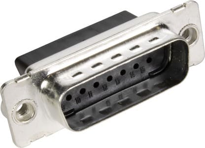 HARTING - MIN D MA 15p crimp terminal with4-40 UNC