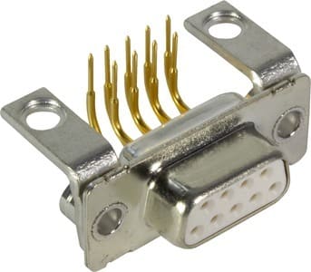 HARTING - D-Sub 09-pole MinD ANG female hole nut M