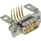 HARTING - D-Sub 09-pole MinD ANG male hole nut M3