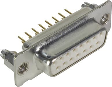 HARTING - D-Sub 15-pole MinD STR female BL nut M3